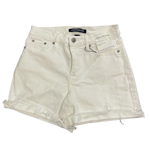 Calvin Klein Jeans Pants - Calvin Klein Jeans White High Rise Jean Shorts Size 24